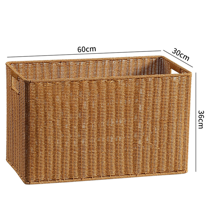 Handcrafted Rectangular Storage Basket
