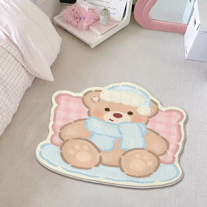Adorable Cartoon Bear Area Rug
