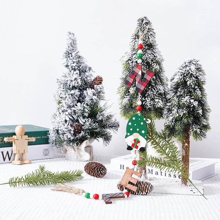 Decorative Christmas ornaments with Santa Claus motif