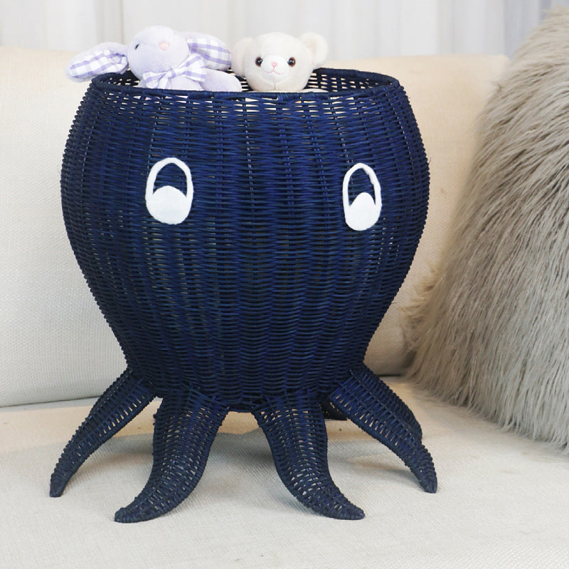 Playful storage basket in octopus design