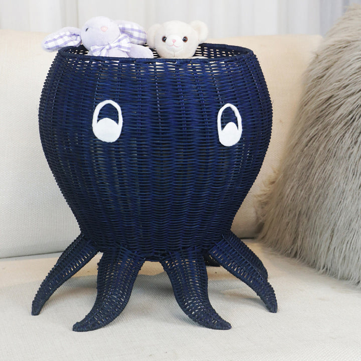 Playful storage basket in octopus design