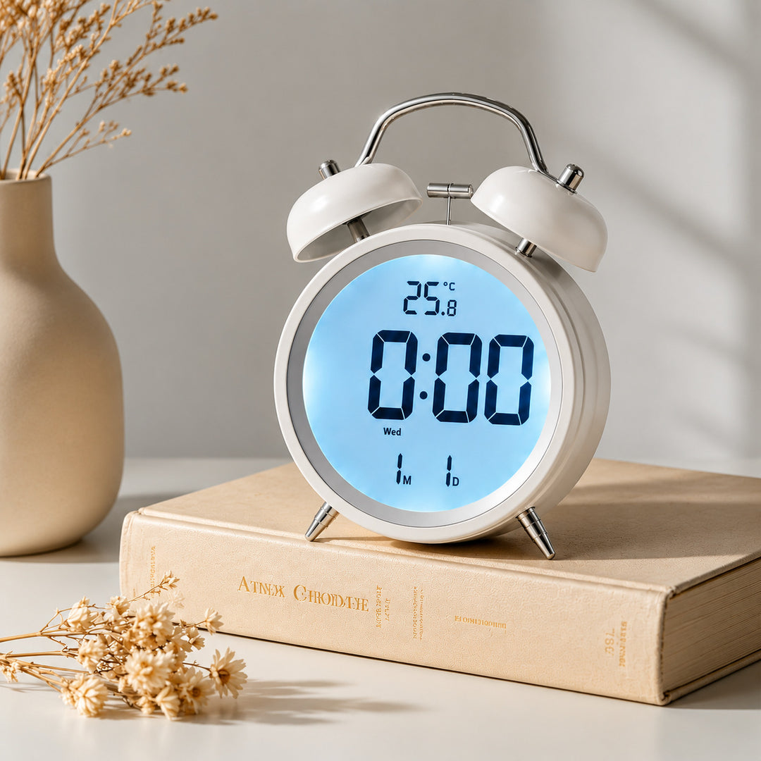 Digital Alarm Clock with Retro Design