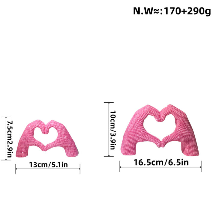 Heart Hand Sculpture