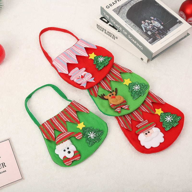Cute Christmas gift bag made of felt