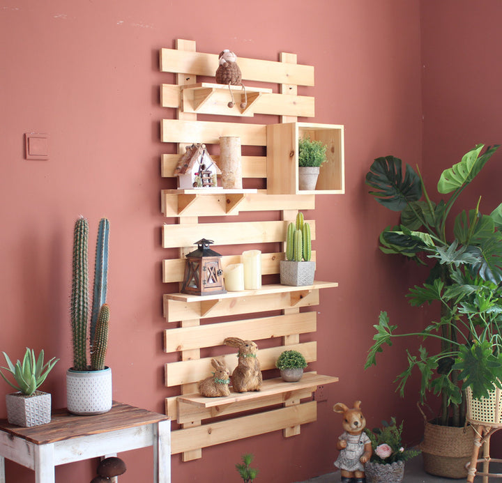Wall shelf made of high-quality wood