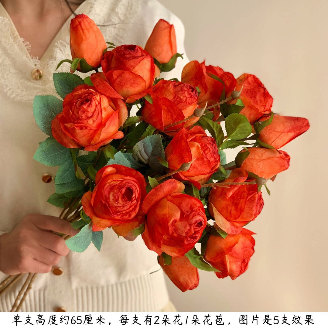Lifelike Decorative Rose Bouquet