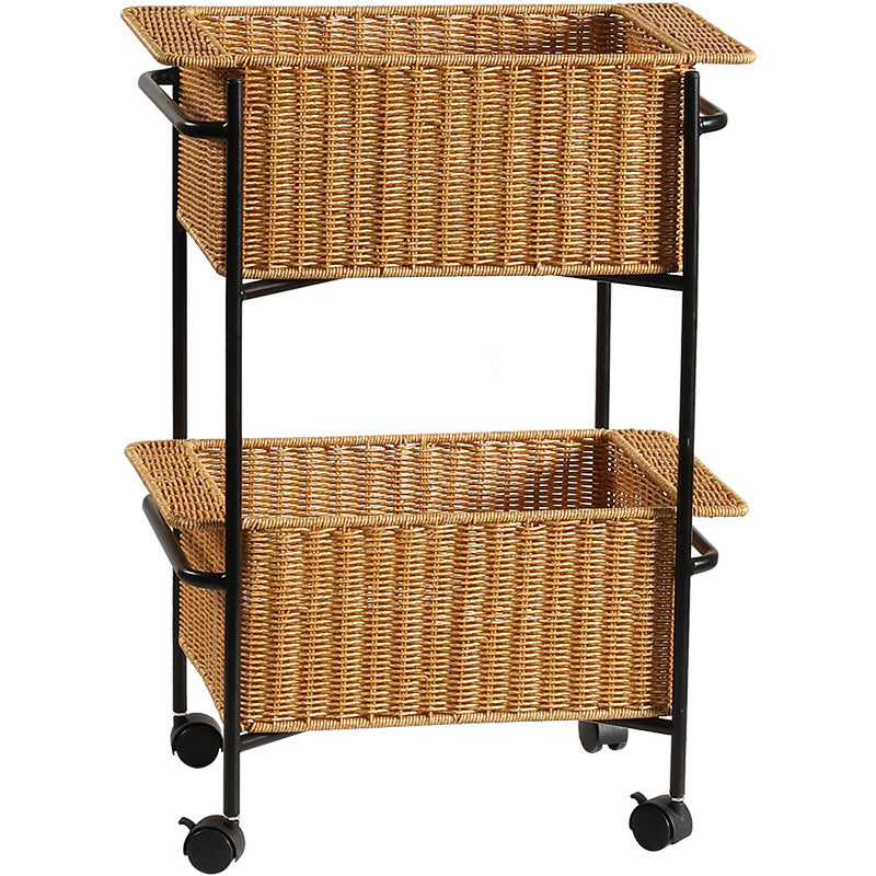 Handcrafted Storage Basket With Reinforced Edges
