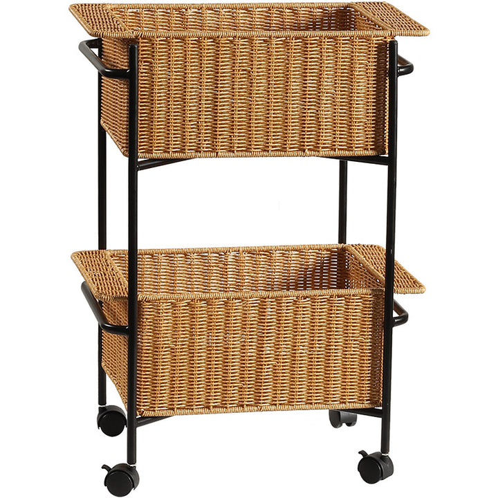 Handcrafted Storage Basket With Reinforced Edges