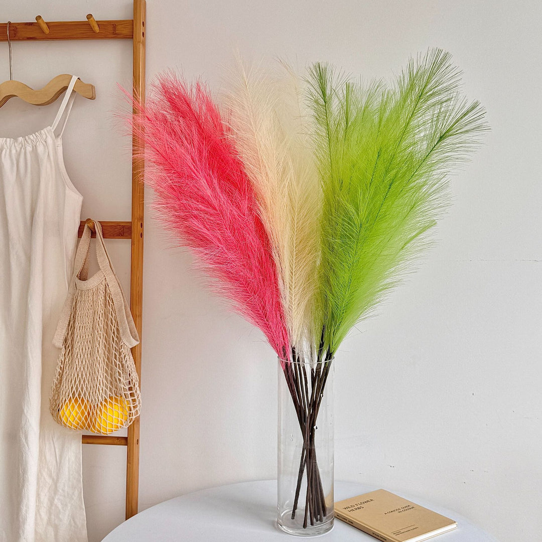 Decorative Faux Pampas Grass Stem for Home Decor