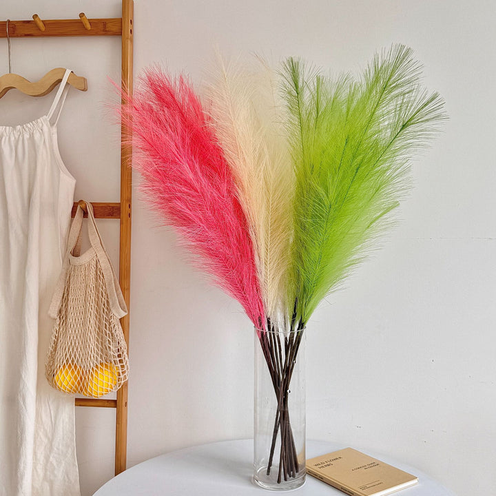 Decorative Faux Pampas Grass Stem for Home Decor