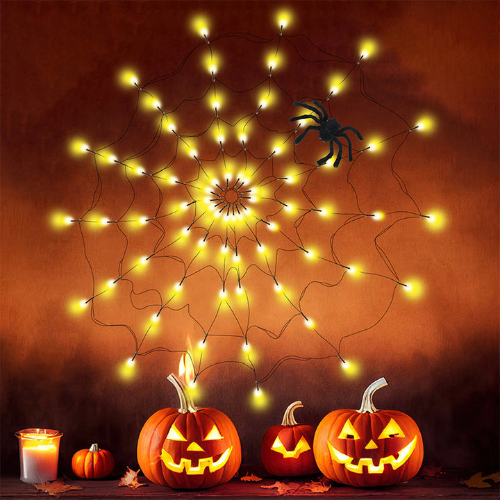 Spiderweb-Net LED wall accent with micro LED lamp array