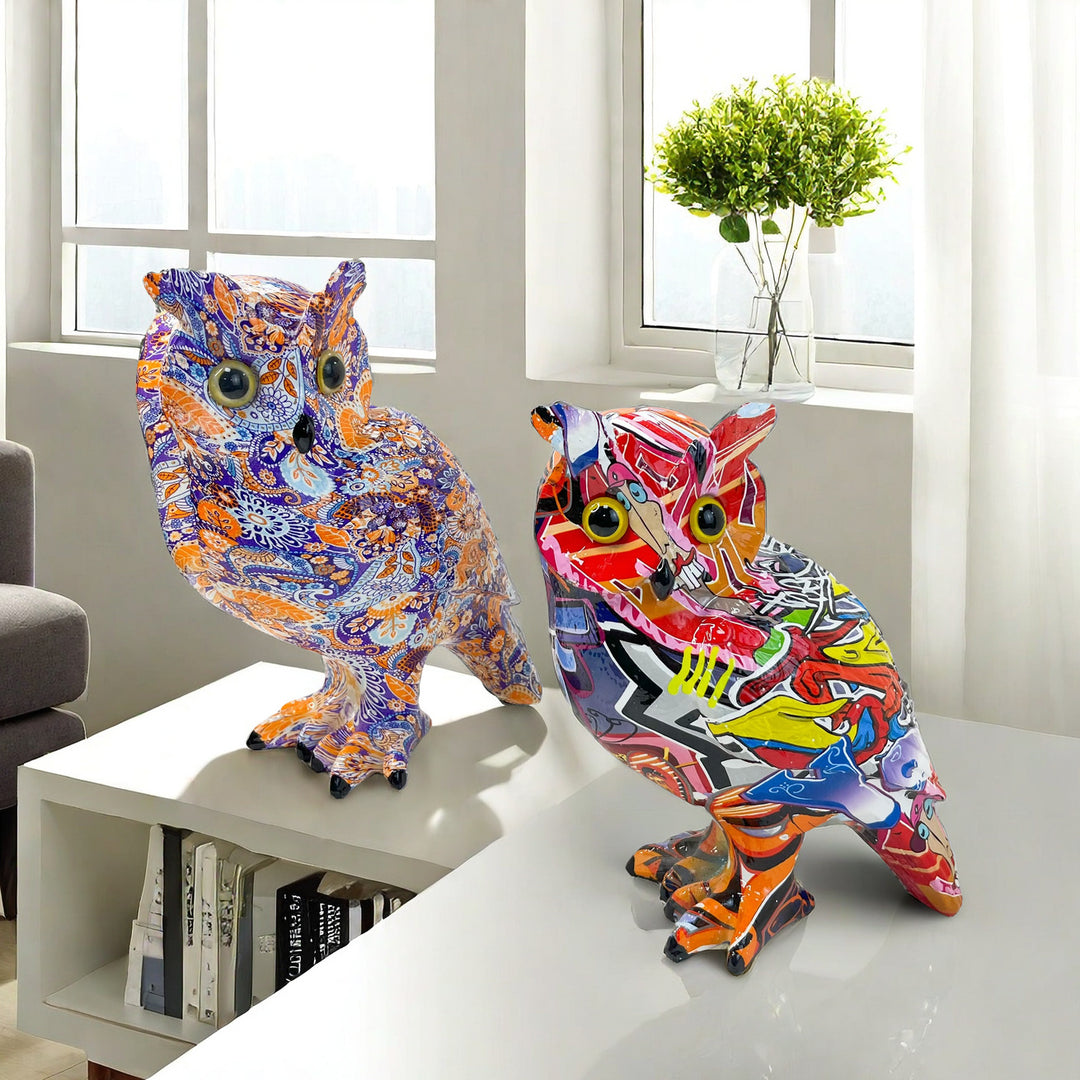 Artistic Owl Decorative Figure