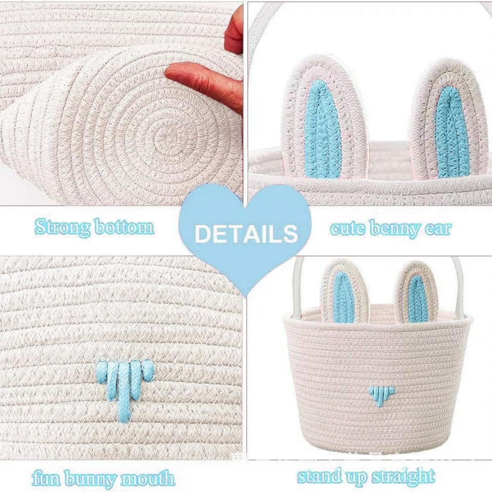 Playful Storage Basket in Rabbit Design