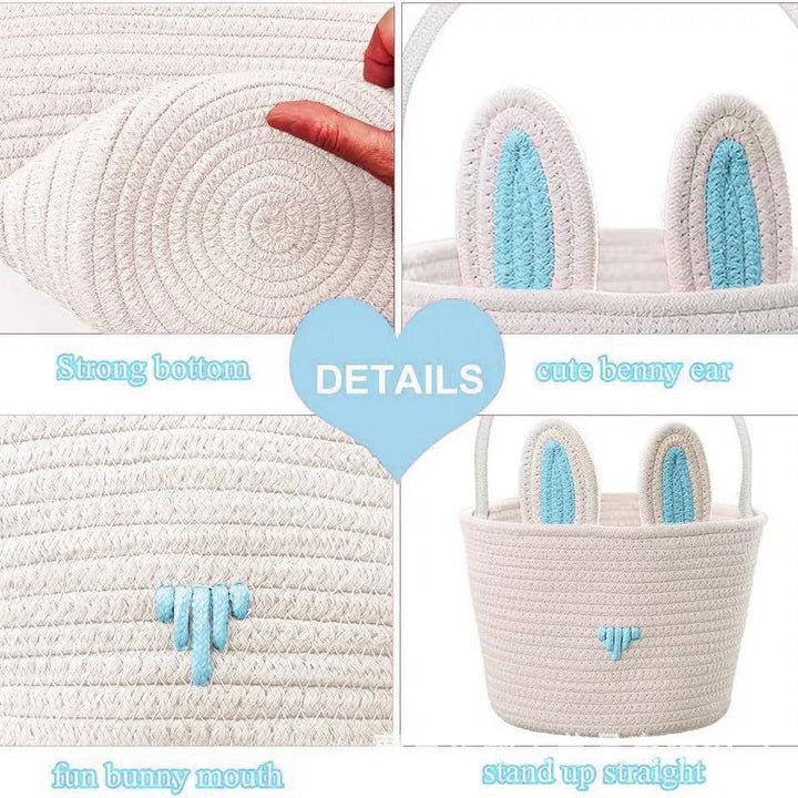 Playful Storage Basket in Rabbit Design