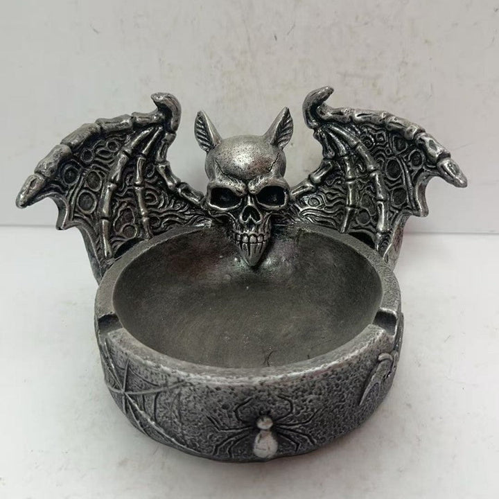 Decorative bowl figure with skeleton design