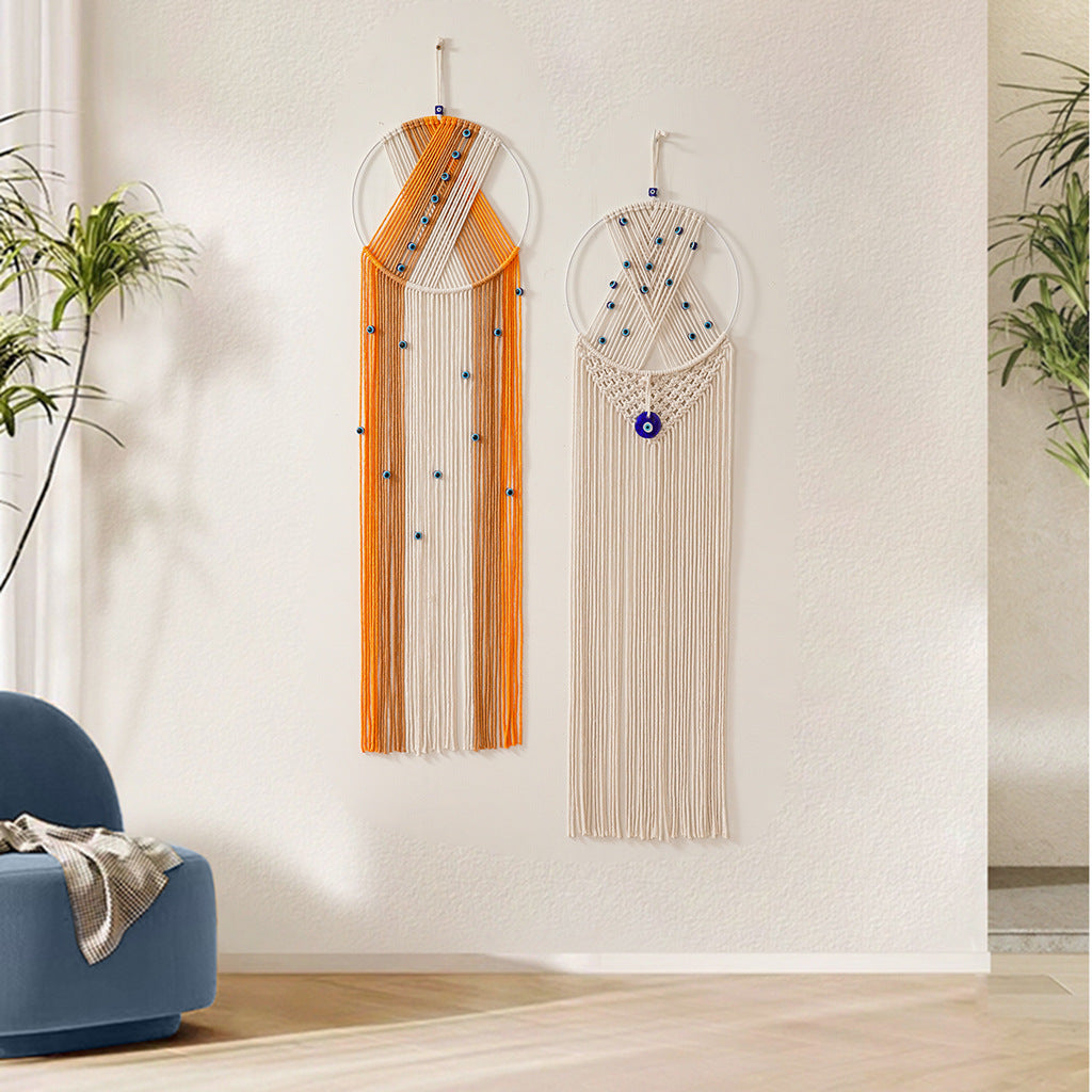 Macramé Decorative Wall Hanging with Circular Ring