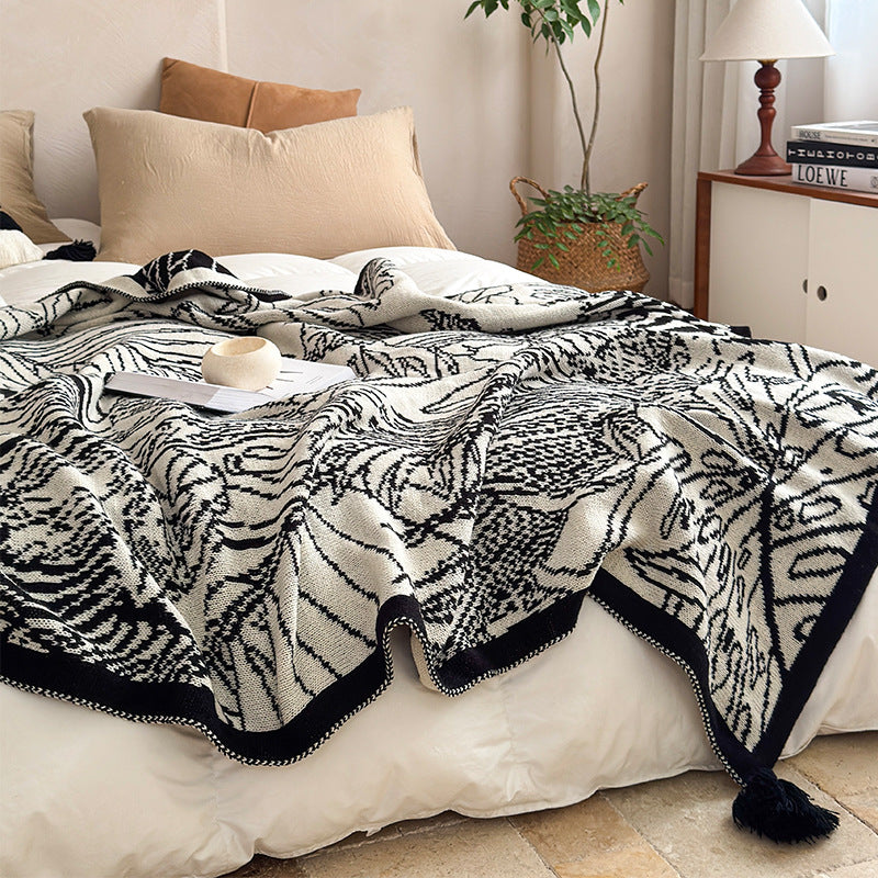Bohemian-Inspired Woven Throw Blanket