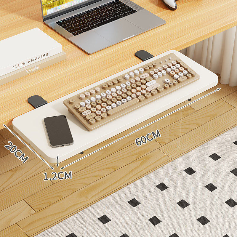 Clamp-On Foldable Bamboo Side Tray Table for Desk and Sofa