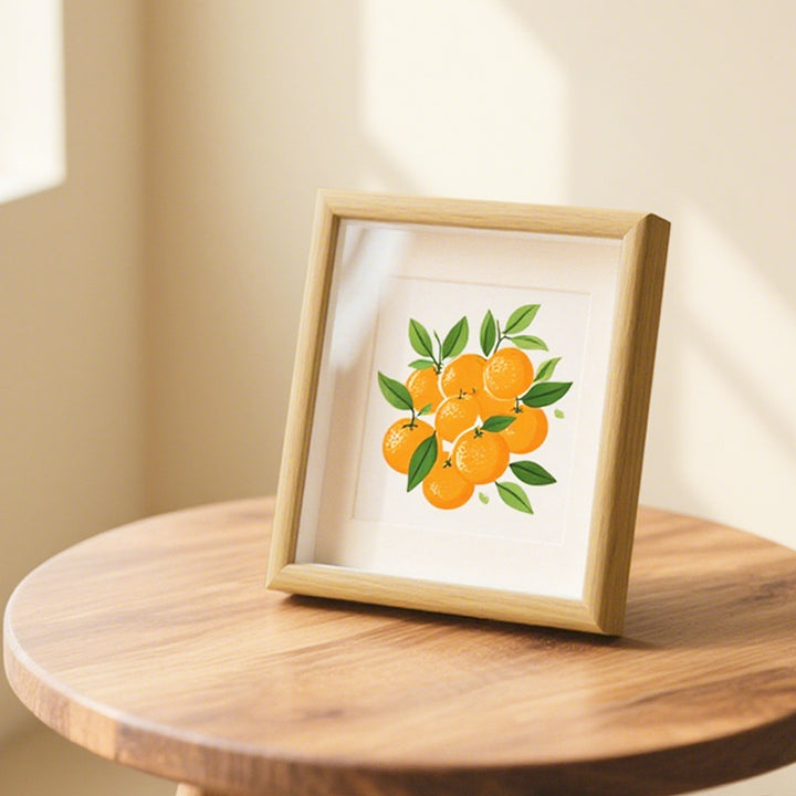 Framed Citrus Botanical Art