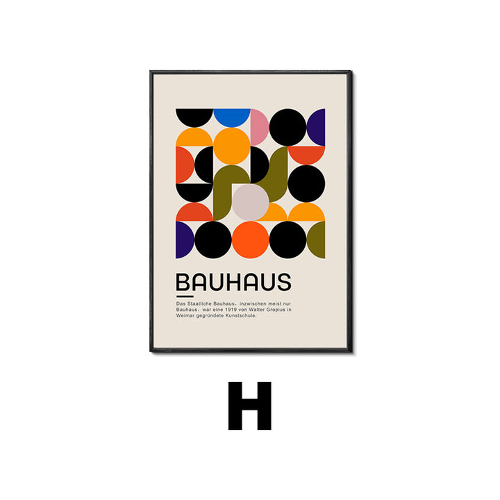Bauhaus Geometric Wall Art Print