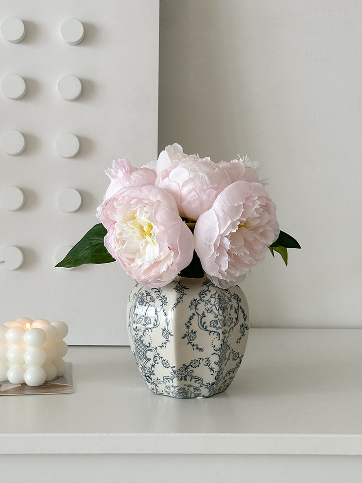 Decorative Floral Ceramic Vase