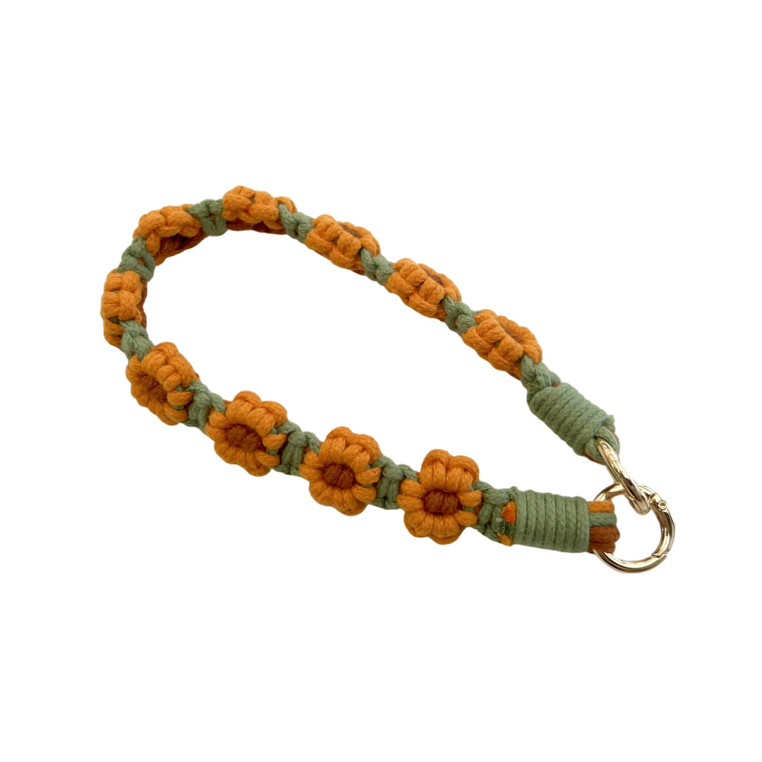 Flower Patterned Keychain Holder