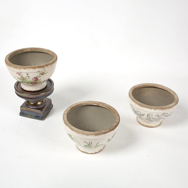 Floral Ceramic Planter