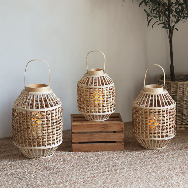 Handcrafted Rattan Lantern