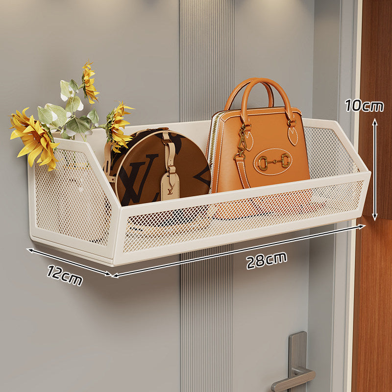 Wall-Mounted Mesh Storage Basket