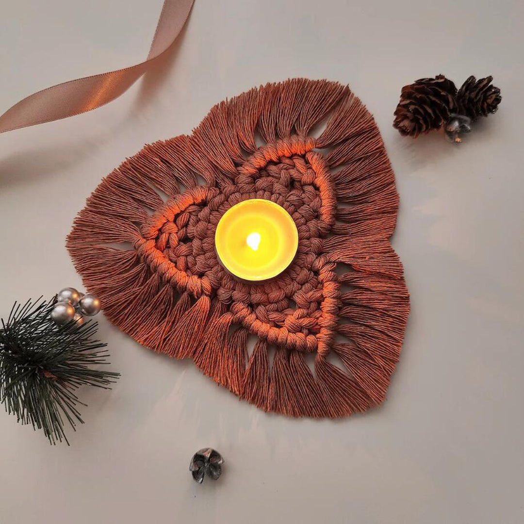 Macrame Candle Holder