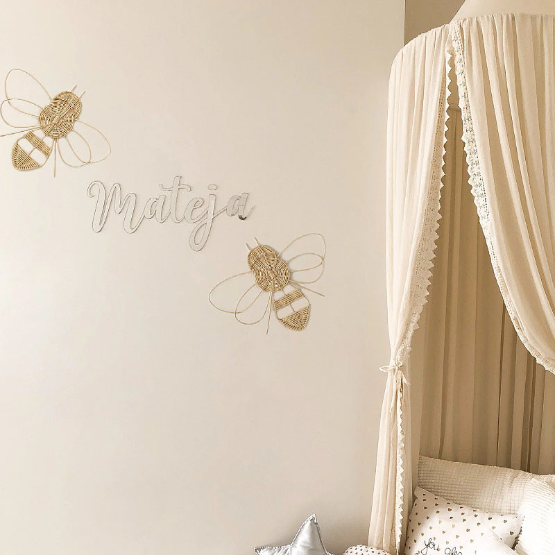 Decorative wall hanging in bee design