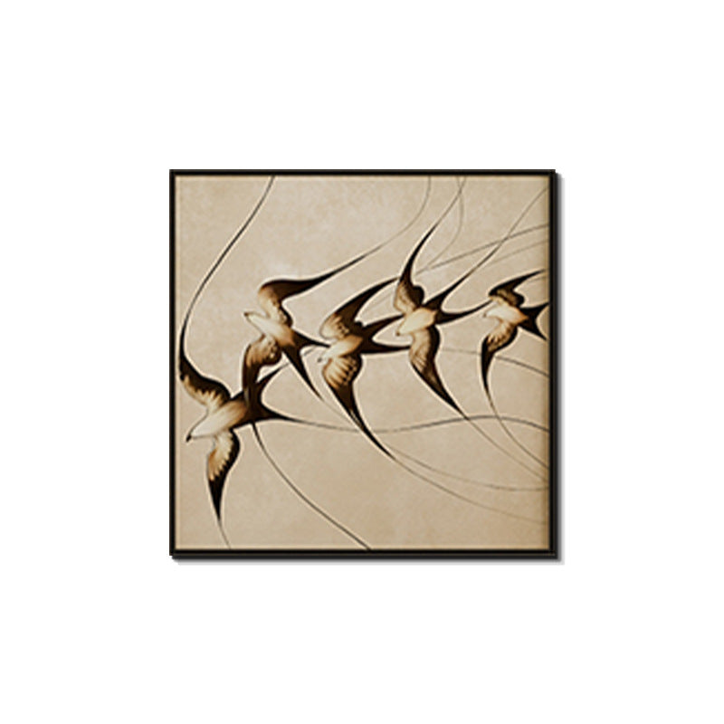 Elegant Framed Bird Silhouette Wall Art