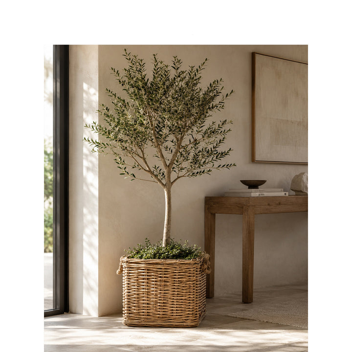 Robust storage basket with reinforced handles