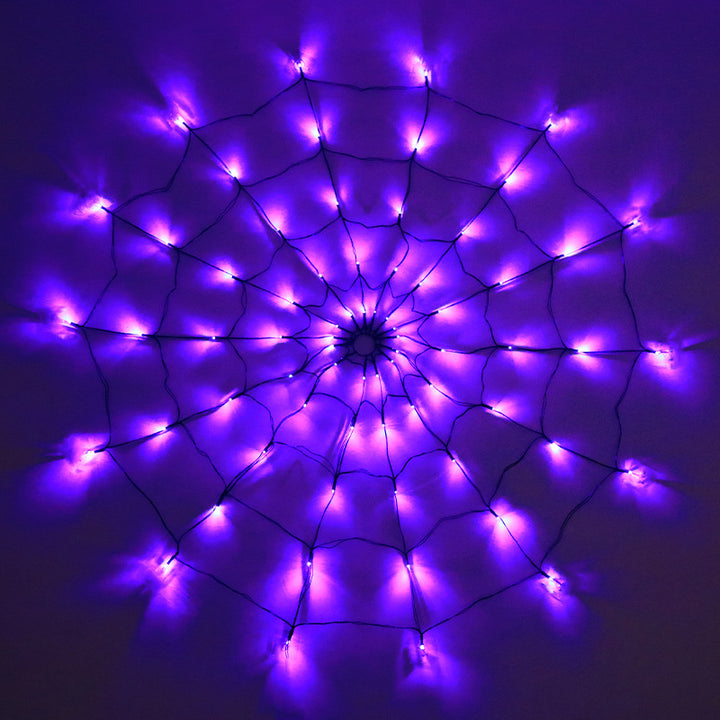 Spiderweb-Net LED wall accent with micro LED lamp array