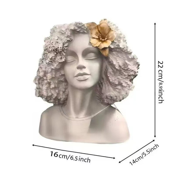Decorative bust with African motif
