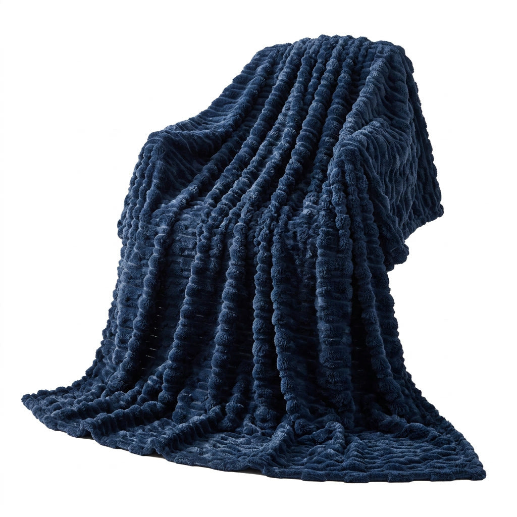 Textured Cozy Throw Blanket