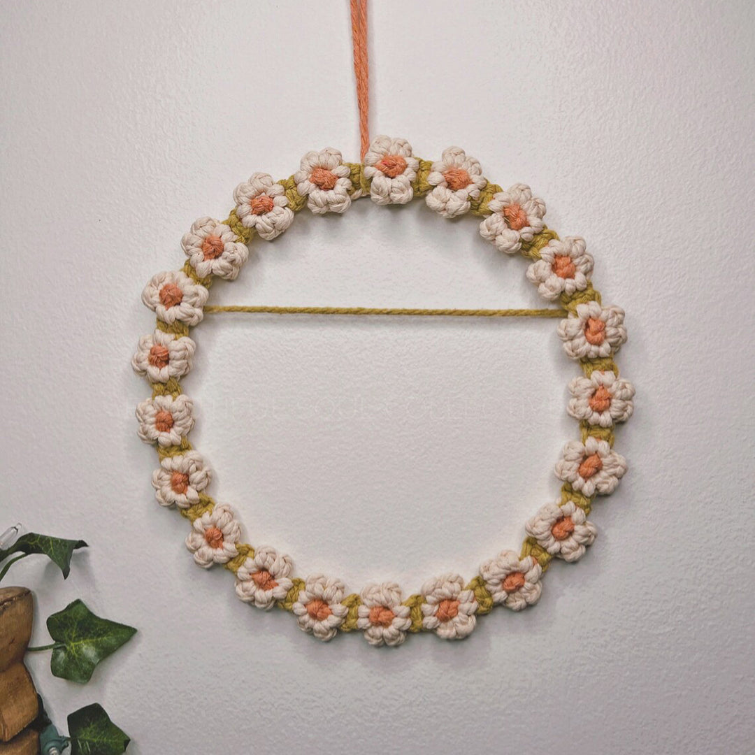 Floral Macrame Hoop Wreath