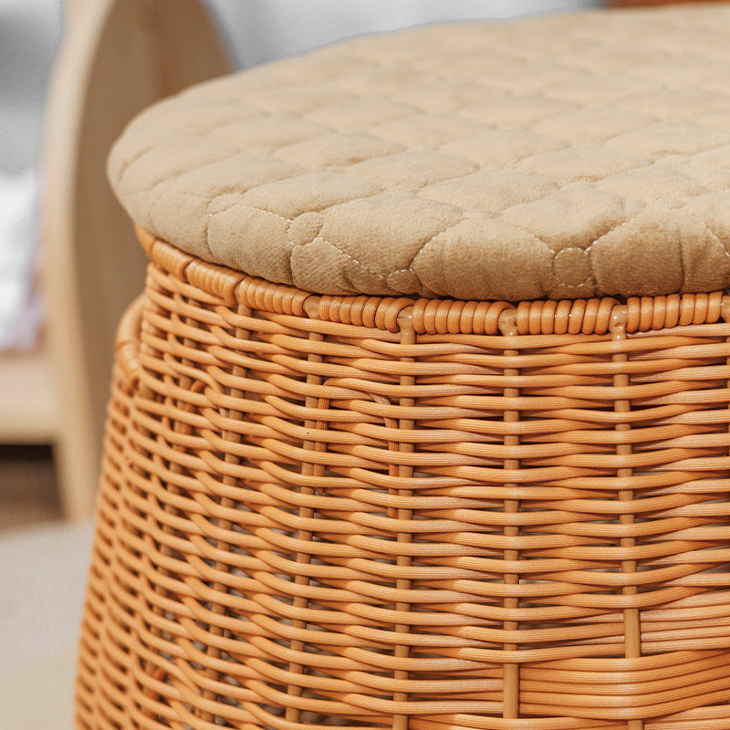 Woven Storage Ottoman