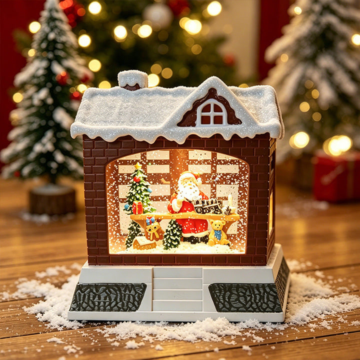 Decorative Christmas lantern with lights