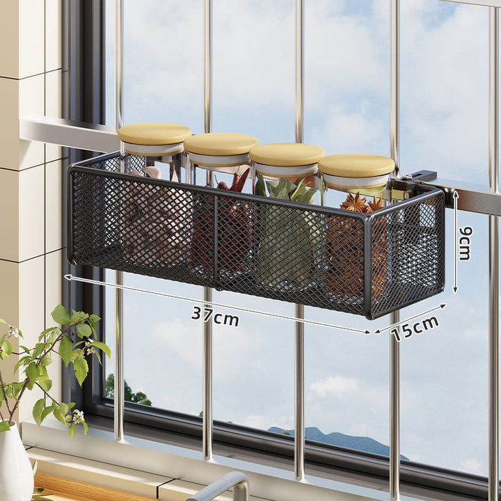 Over-Railing Mesh Kitchen Organizer Basket
