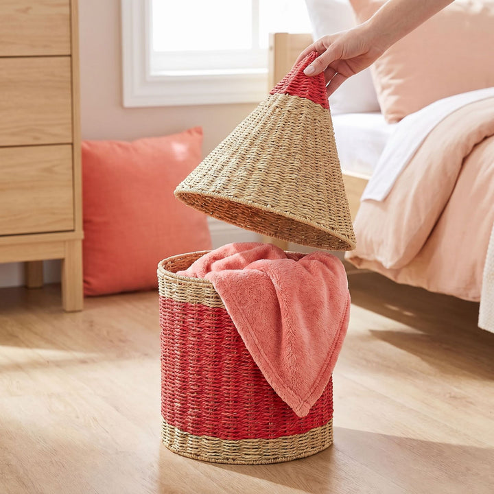 Playful storage basket in pencil design