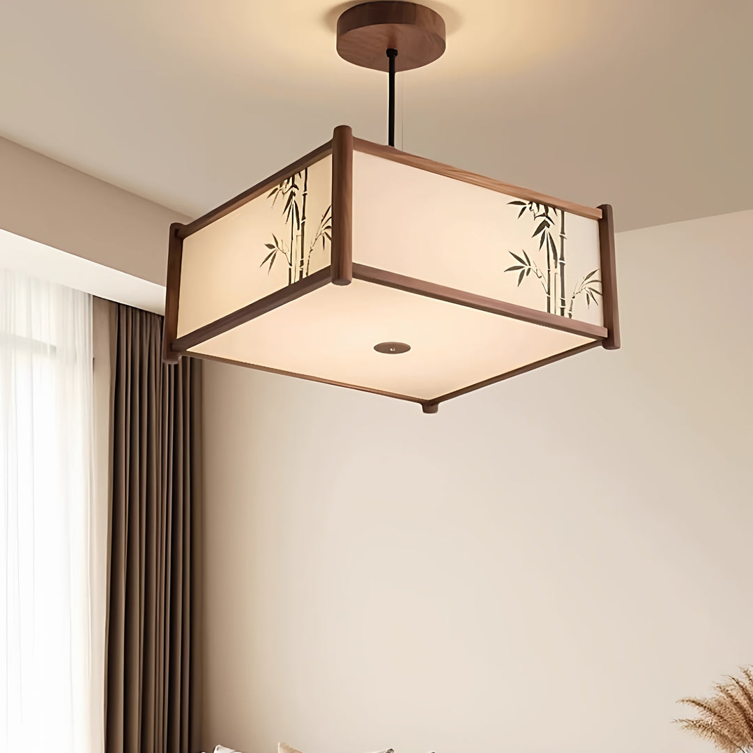 Bamboo-Style Ceiling Pendant Light