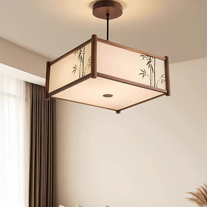 Bamboo-Style Ceiling Pendant Light