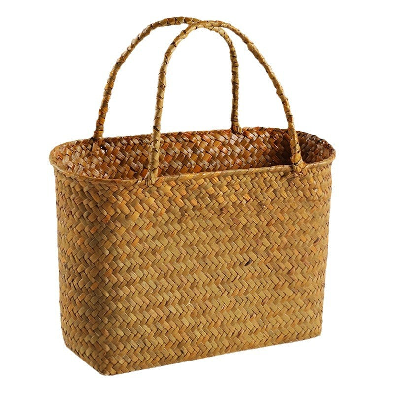 Handwoven Multi-Purpose Bamboo Storage Basket