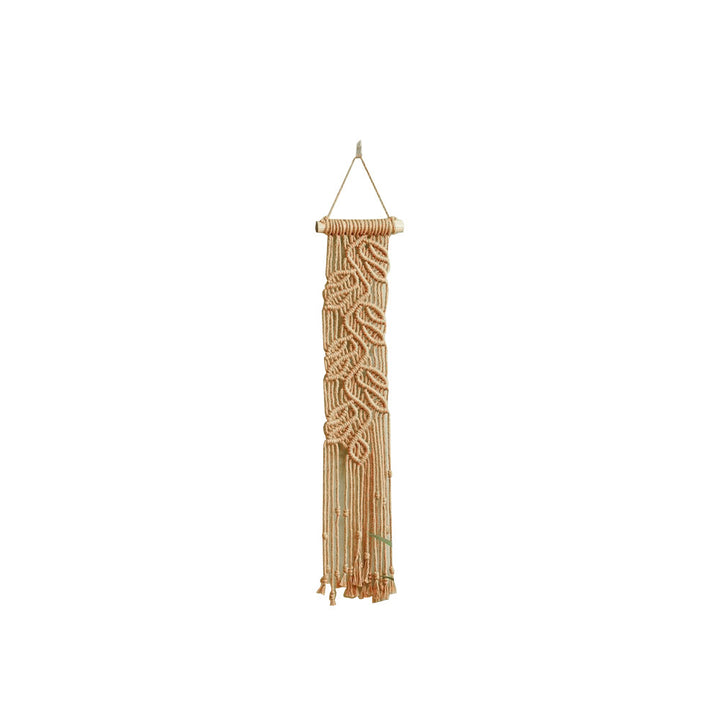 Handwoven Macrame Wall Decoration with Leaf Design