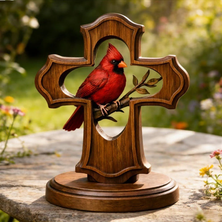 Decorative cross figure with Cardinal