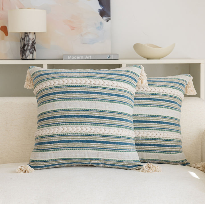 Woven Textured Decorative Pillow