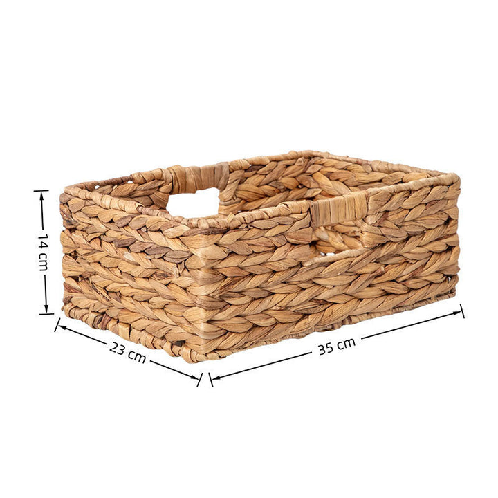 Handwoven Natural Fiber Storage Basket