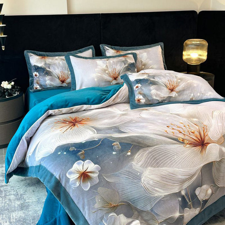 Floral Patterned Comforter Set
