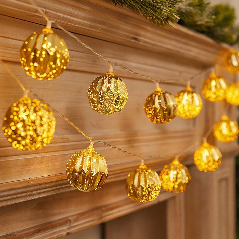 Colored LED Christmas light chain